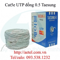 Cáp mạng Cat 5e UTP đồng 0.5, trắng (305m) - Taesung