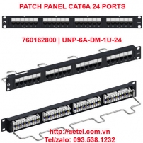 Patch Panel 24 Ports Cat6A 760162800|UNP-6A-DM-1U-24 - Commscope