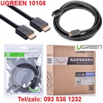 Cáp HDMI Ugreen 10108 hỗ trợ Ethernet + 4k/2k HDMI dài 3M
