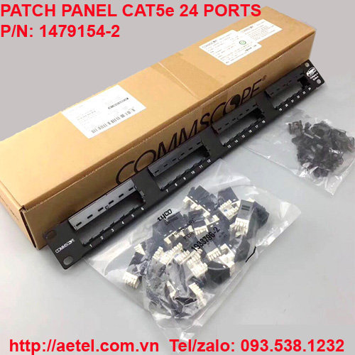 Patch panel 24 port CAT5e COMMSCOPE 1479154 2