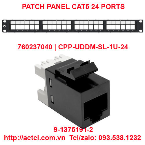 Patch Panel C5 24 port 760237040 9 1375191 2 commscope