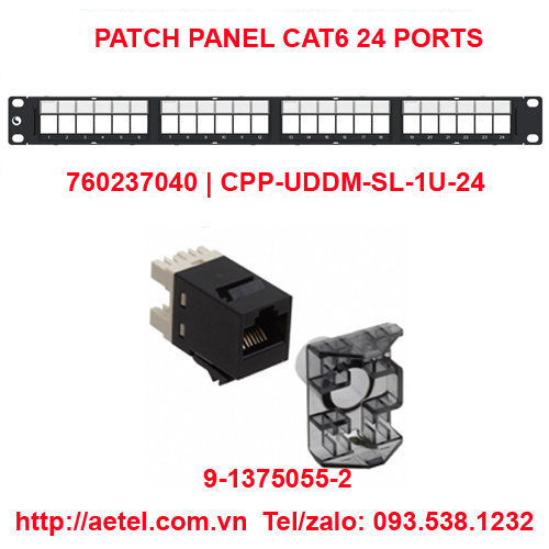 Patch Panel C6 24 port 760237040 9 1375055 2 commscope