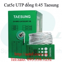 Cáp mạng Cat 5e UTP đồng 0.45, trắng (305m) - Taesung