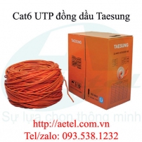 Cáp mạng Cat 6e UTP đồng dầu, cam (305m) - Taesung