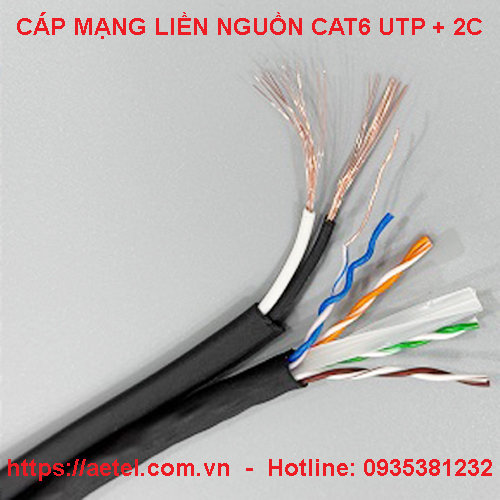 Cap mang Cat6utp lien nguon ancomteck