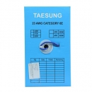 Cáp mạng Cat6e UTP 4 đồng 4 hợp kim, có dầu - Taesung, 305m/cuộn, vỏ màu xanh